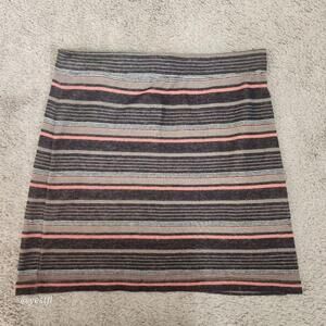 Free People striped brown mini skirt XS